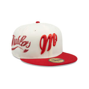 GORRA NEW ERA CAP DIABLOS ROJOS DEL MéXICO 2-TONE LMB FANGEAR 59FIFTY CERRADA en STOCK