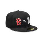 GORRA NEW ERA CAP BOSTON RED SOX VS SULTANES DE MONTERREY RETRO 59FIFTY CERRADA NEGRA en STOCK