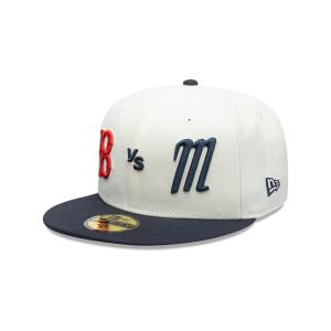 GORRA NEW ERA CAP BOSTON RED SOX VS SULTANES DE MONTERREY RETRO 59FIFTY CERRADA en STOCK