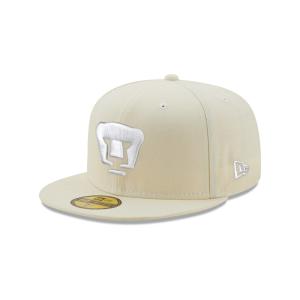 GORRA NEW ERA CAP PUMAS WHITE ON WHITE 59FIFTY CERRADA en STOCK