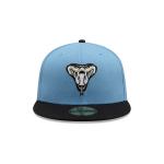 GORRA NEW ERA CAP ARIZONA DIAMONDBACKS MLB SKY BLUE BLACK 59FIFTY CERRADA en STOCK
