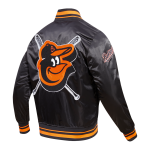 CHAMARRA IMORE ORIOLES MASH UP RIB SATIN JACKET BLACK ORANGE en STOCK