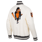 CHAMARRA IMORE ORIOLES RETRO CLASSIC RIB SATIN JACKET EGGSHELL BLACK en STOCK