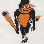 CHAMARRA IMORE ORIOLES RETRO CLASSIC RIB SATIN JACKET EGGSHELL BLACK en STOCK
