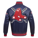 CHAMARRA ON RED SOX MASH UP RIB SATIN JACKET MIDNIGHT NAVY RED MIDNIGHT NAVY en STOCK