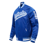 CHAMARRA LOS ANGELES DODGERS SCRIPT TAIL MENS SATIN JACKET DODGER BLUE en STOCK