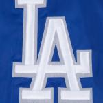 CHAMARRA LOS ANGELES DODGERS SCRIPT TAIL MENS SATIN JACKET DODGER BLUE en STOCK