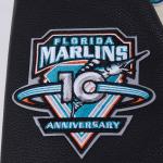 CHAMARRA IDA MARLINS RETRO CLASSIC RIB WOOL VARSITY JACKET EGGSHELL BLACK en STOCK