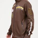 CHAMARRA DIEGO PADRES HOME TOWN DK TRACK JACKET BROWN en STOCK