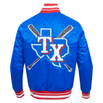 CHAMARRA AS RANGERS MASH UP M RIB SATIN JACKET ROYAL BLUE RED en STOCK