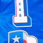 CHAMARRA AS RANGERS MASH UP M RIB SATIN JACKET ROYAL BLUE RED en STOCK