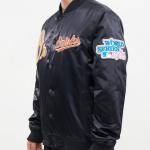 CHAMARRA IMORE ORIOLES CHEST HIT LOGO SATIN JACKET BLACK en STOCK