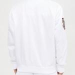 CHAMARRA DIEGO PADRES WORDMARK SATIN JACKET WHITE en STOCK