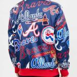 CHAMARRA NTA BRAVES AOP SATIN JACKET RED en STOCK