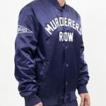 CHAMARRA YORK YANKEES MURDERERS ROW WORDMARK SATIN JACKET MIDNIGHT NAVY WHITE en STOCK