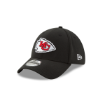 GORRA NEW ERA CAP KANSAS CITY CHIEFS NFL CLASSICS 39THIRTY ELáSTICA NEGRA en STOCK
