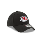 GORRA NEW ERA CAP KANSAS CITY CHIEFS NFL CLASSICS 39THIRTY ELáSTICA NEGRA en STOCK