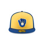 GORRA NEW ERA CAP MILWAUKEE BREWERS MLB COOPERSTOWN WOOL FITTED 59FIFTY CERRADA en STOCK