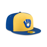 GORRA NEW ERA CAP MILWAUKEE BREWERS MLB COOPERSTOWN WOOL FITTED 59FIFTY CERRADA en STOCK