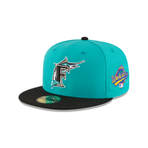 GORRA NEW ERA CAP MIAMI MARLINS MLB WORLD SERIES WOOL FITTED 59FIFTY CERRADA en STOCK