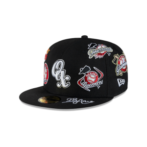 GORRA NEW ERA CAP GUERREROS DE OAXACA LMB ALL OVER 59FIFTY CERRADA en STOCK