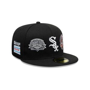 GORRA NEW ERA CAP CHICAGO WHITE SOX MLB MANY PATCHES 59FIFTY CERRADA en STOCK