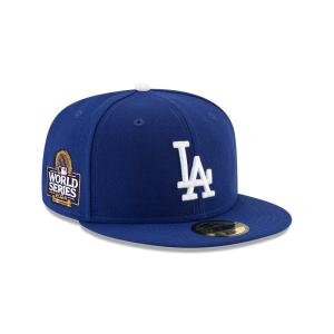 GORRA NEW ERA CAP LOS ANGELES DODGERS MLB WORLD SERIES PARTICIPATION 2024 59FIFTY CERRADA en STOCK