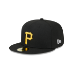 GORRA NEW ERA CAP PITTSBURGH PIRATES MLB SIDEPATCH 59FIFTY CERRADA NEGRA en STOCK