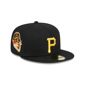 GORRA NEW ERA CAP PITTSBURGH PIRATES MLB SIDEPATCH 59FIFTY CERRADA NEGRA en STOCK