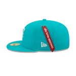 GORRA NEW ERA CAP ALPHA INDUSTRIES X MIAMI DOLPHINS NFL 59FIFTY CERRADA en STOCK