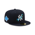 GORRA NEW ERA CAP NEW YORK YANKEES MLB SIDE PATCH BLOOM 59FIFTY CERRADA en STOCK