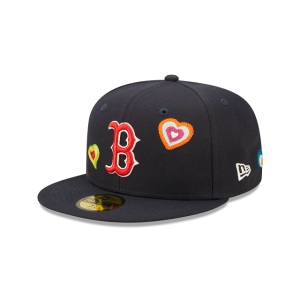 GORRA NEW ERA CAP BOSTON RED SOX MLB CHAIN STITCH HEART 59FIFTY CERRADA en STOCK