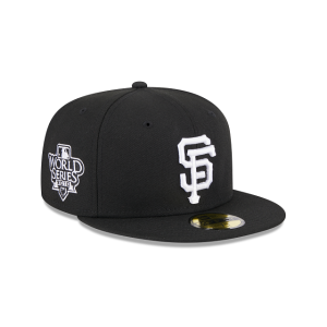 GORRA NEW ERA CAP SAN FRANCISCO GIANTS MLB SIDEPATCH 59FIFTY CERRADA NEGRA en STOCK
