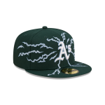 GORRA NEW ERA CAP OAKLAND ATHLETICS MLB ELECTRIFY 59FIFTY CERRADA en STOCK