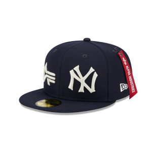 GORRA NEW ERA CAP ALPHA INDUSTRIES X MLB NEW YORK YANKEES COOPERSTOWN 59FIFTY CERRADA en STOCK