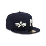 GORRA NEW ERA CAP ALPHA INDUSTRIES X MLB NEW YORK YANKEES COOPERSTOWN 59FIFTY CERRADA en STOCK