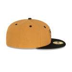 GORRA NEW ERA CAP LAS VEGAS RAIDERS NFL WHEAT BLACK 59FIFTY CERRADA en STOCK
