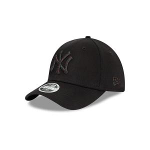 GORRA NEW ERA CAP NEW YORK YANKEES MLB WOMEN'S METALLIC 9FORTY STRAPBACK NEGRA PARA MUJER en STOCK
