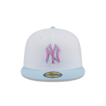 GORRA NEW ERA CAP NEW YORK YANKEES MLB COLOR PACK 59FIFTY CERRADA BLANCA en STOCK
