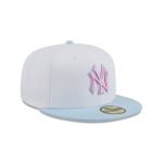 GORRA NEW ERA CAP NEW YORK YANKEES MLB COLOR PACK 59FIFTY CERRADA BLANCA en STOCK