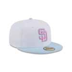 GORRA NEW ERA CAP SAN DIEGO PADRES MLB COLOR PACK 59FIFTY CERRADA BLANCA en STOCK