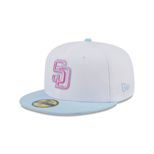 GORRA NEW ERA CAP SAN DIEGO PADRES MLB COLOR PACK 59FIFTY CERRADA BLANCA en STOCK