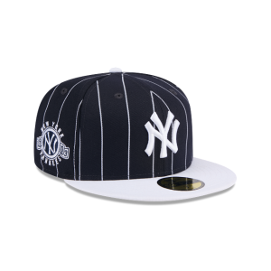 GORRA NEW ERA CAP NEW YORK YANKEES MLB THROWBACK 59FIFTY CERRADA PINSTRIPE en STOCK