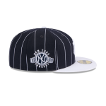 GORRA NEW ERA CAP NEW YORK YANKEES MLB THROWBACK 59FIFTY CERRADA PINSTRIPE en STOCK