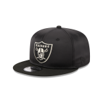 GORRA NEW ERA CAP LAS VEGAS RAIDERS NFL SATIN BLACK 9FIFTY SNAPBACK en STOCK