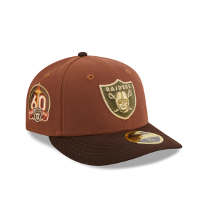 GORRA NEW ERA CAP OAKLAND RAIDERS NFL VELVET FILL 59FIFTY LP CERRADA en STOCK