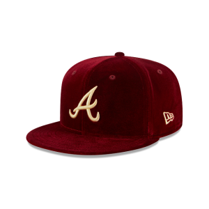 GORRA NEW ERA CAP ATLANTA BRAVES MLB VINTAGE VELVET 59FIFTY CERRADA en STOCK