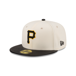 GORRA NEW ERA CAP PITTSBURGH PIRATES MLB LEATHER VISOR 59FIFTY CERRADA en STOCK