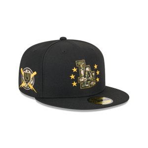 GORRA NEW ERA CAP LOS ANGELES DODGERS MLB ARMED FORCES DAY 2024 59FIFTY CERRADA en STOCK
