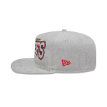 GORRA NEW ERA CAP KANSAS CITY CHIEFS NFL GOLFER GRAY CORDUROY SNAPBACK en STOCK